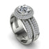 Diamond Halo Luxury Pave Engagement Ring - Sierra No. 3 image 3