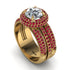 Diamond Halo Luxury Pave Engagement Ring - Sierra No. 46 image 3