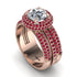 Diamond Halo Luxury Pave Engagement Ring - Sierra No. 47 image 3