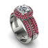 Diamond Halo Luxury Pave Engagement Ring - Sierra No. 48