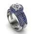 Diamond Halo Luxury Pave Engagement Ring - Sierra No. 63
