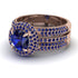 Sapphire Halo Luxury Pave Engagement Ring - Sierra No. 74 image 2