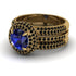 Sapphire Halo Luxury Pave Engagement Ring - Sierra No. 43 image 2