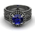 Sapphire Halo Luxury Pave Engagement Ring - Sierra No. 45