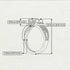 Black Diamond Milgrain Gold Engagement Ring - Lyric No. 52
