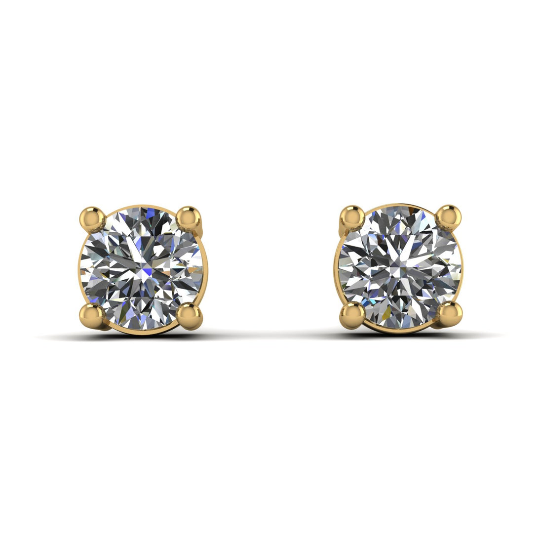 Minimalistic 1ct earrings
