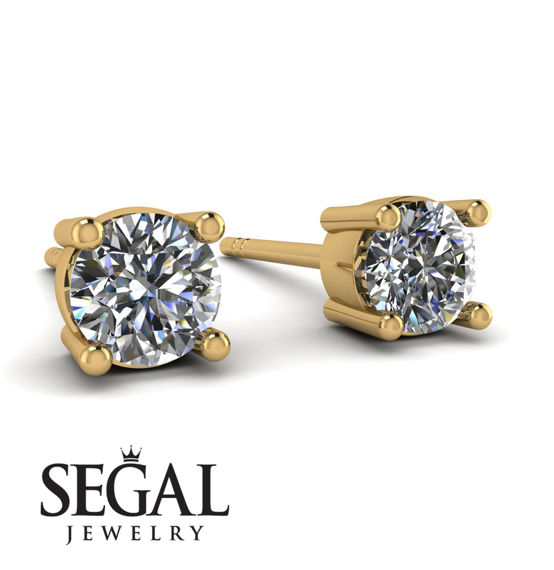 Minimalistic 1ct earrings