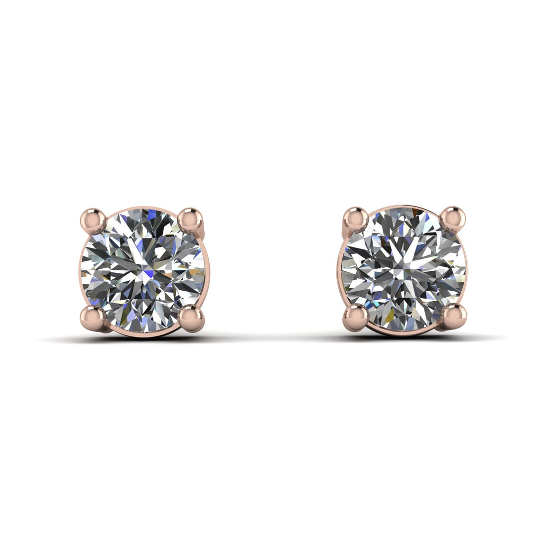 Minimalistic 1ct earrings