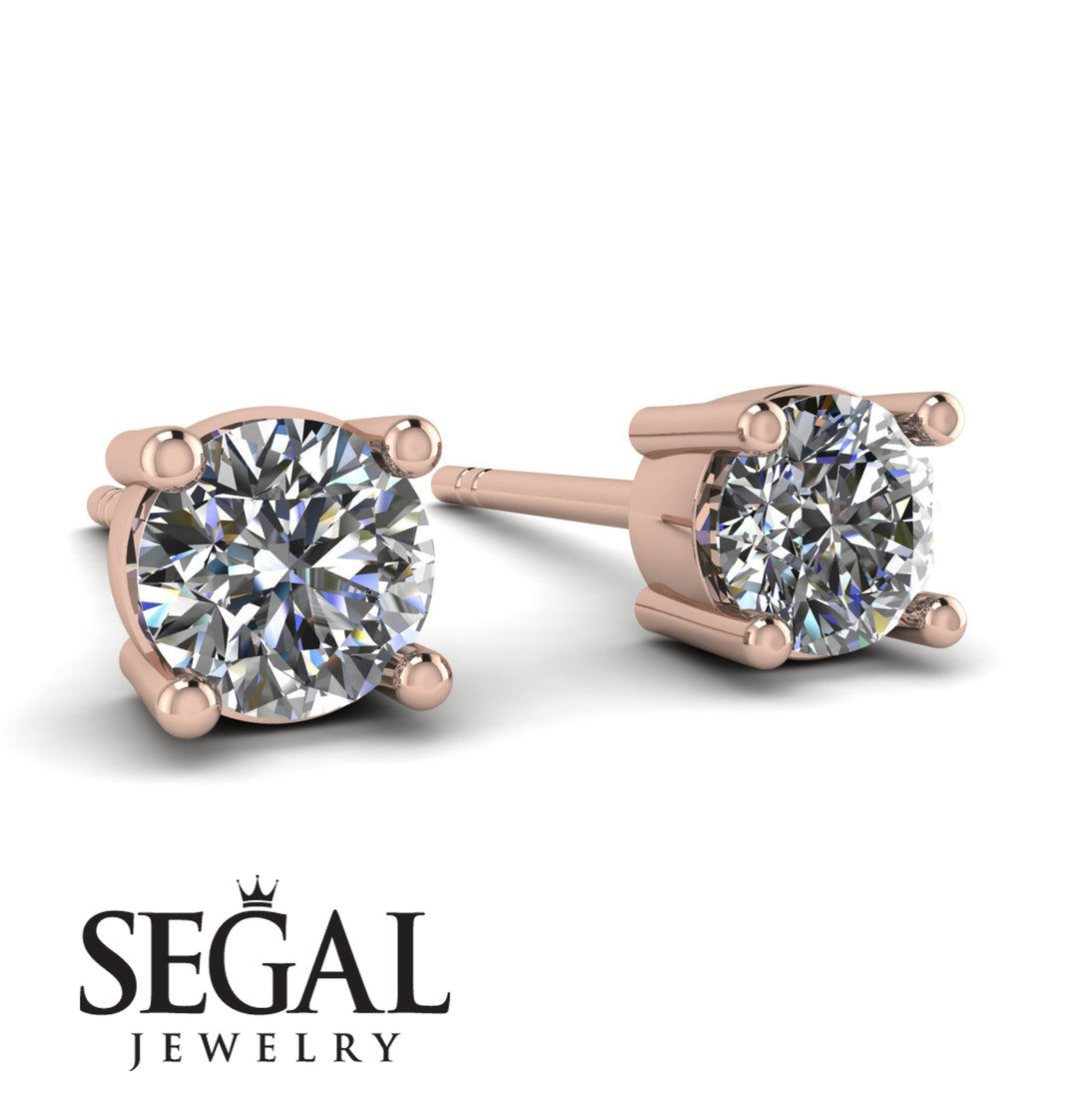 Minimalistic 1ct earrings