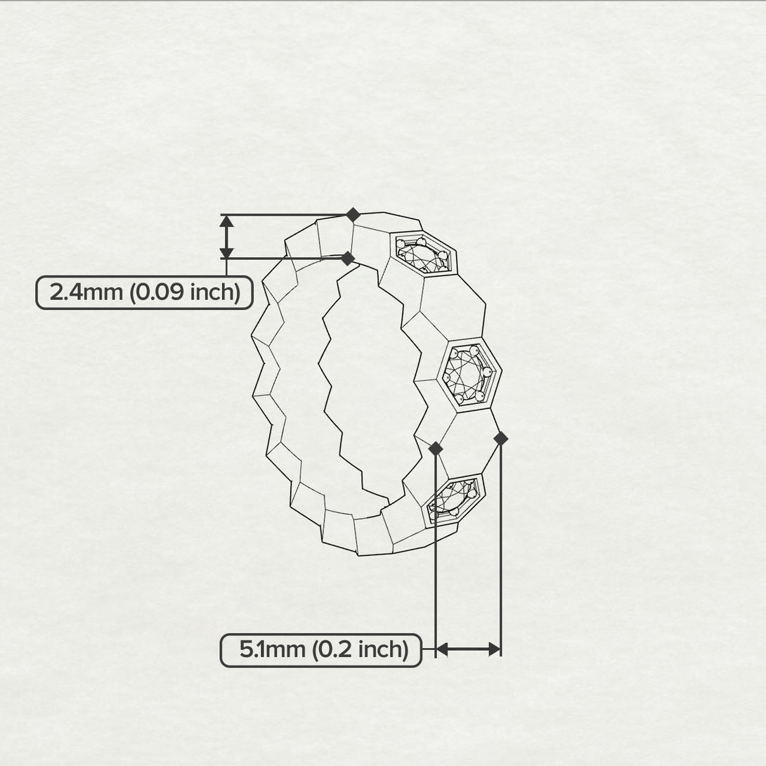 Diamond Honeycomb Eternity Ring - Maddison No. 2