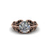 Diamond Majestic Leaf Gold Engagement Ring - Makenna No. 32