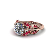 Diamond Majestic Leaf Gold Engagement Ring - Makenna No. 47 image 1