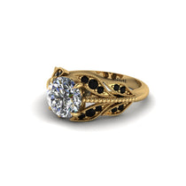 Diamond Majestic Leaf Gold Engagement Ring - Makenna No. 31 image 1