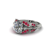 Diamond Majestic Leaf Gold Engagement Ring - Makenna No. 48 image 1