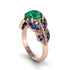 Emerald Majestic Leaf Gold Engagement Ring - Makenna No. 65