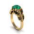 Emerald Majestic Leaf Gold Engagement Ring - Makenna No. 34 image 2