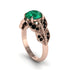 Emerald Majestic Leaf Gold Engagement Ring - Makenna No. 35 image 2