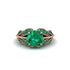 Emerald Majestic Leaf Gold Engagement Ring - Makenna No. 20 image 3