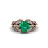 Emerald Majestic Leaf Gold Engagement Ring - Makenna No. 5 image 3