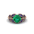 Emerald Majestic Leaf Gold Engagement Ring - Makenna No. 65 image 3