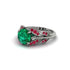 Emerald Majestic Leaf Gold Engagement Ring - Makenna No. 51