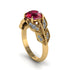 Ruby Majestic Leaf Gold Engagement Ring - Makenna No. 10 image 2