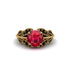 Ruby Majestic Leaf Gold Engagement Ring - Makenna No. 40