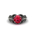 Ruby Majestic Leaf Gold Engagement Ring - Makenna No. 42