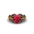 Ruby Majestic Leaf Gold Engagement Ring - Makenna No. 70 image 3