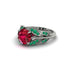 Ruby Majestic Leaf Gold Engagement Ring - Makenna No. 27