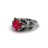 Ruby Majestic Leaf Gold Engagement Ring - Makenna No. 42