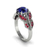 Sapphire Majestic Leaf Gold Engagement Ring - Makenna No. 60 image 2