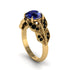 Sapphire Majestic Leaf Gold Engagement Ring - Makenna No. 43 image 2