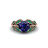 Sapphire Majestic Leaf Gold Engagement Ring - Makenna No. 29 image 3