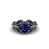 Sapphire Majestic Leaf Gold Engagement Ring - Makenna No. 45