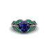 Sapphire Majestic Leaf Gold Engagement Ring - Makenna No. 30 image 3