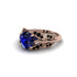 Sapphire Majestic Leaf Gold Engagement Ring - Makenna No. 44