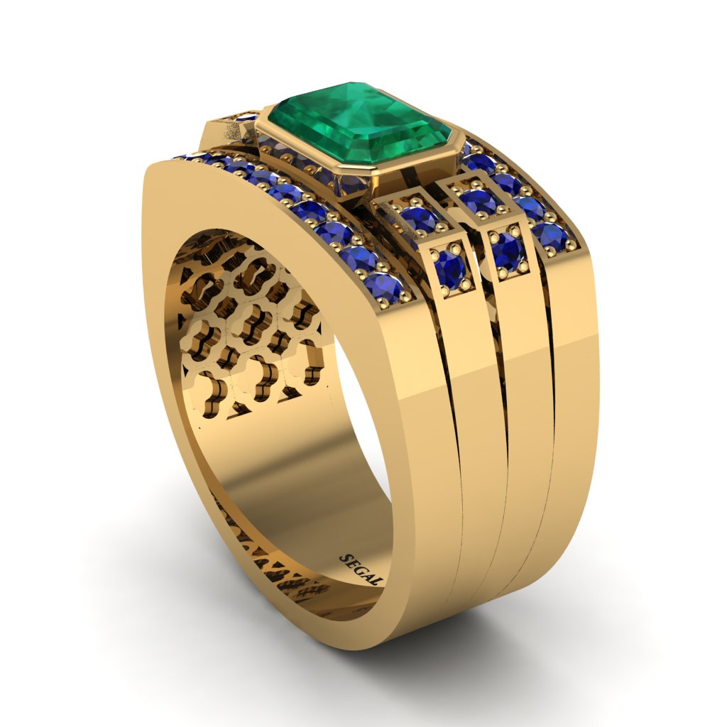 Emerald Majestic Splendor Men's Ring - Shiloh No. 64