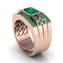 Emerald Majestic Splendor Men's Ring - Shiloh No. 20