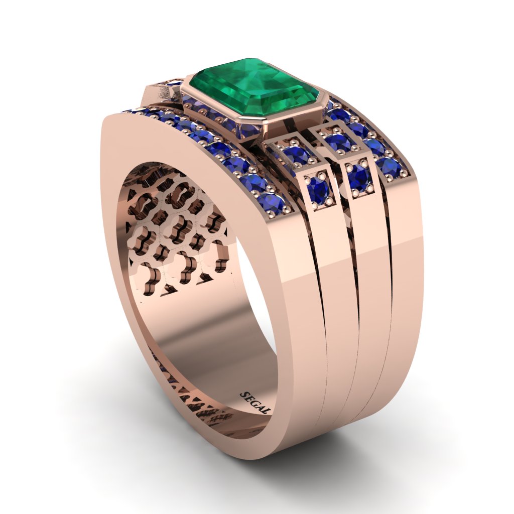 Emerald Majestic Splendor Men's Ring - Shiloh No. 65