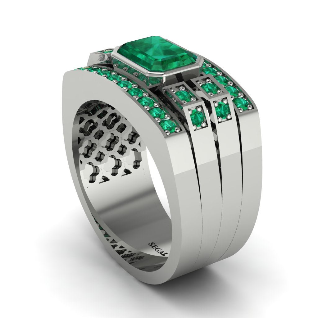 Emerald Majestic Splendor Men's Ring - Shiloh No. 21