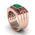 Emerald Majestic Splendor Men's Ring - Shiloh No. 50