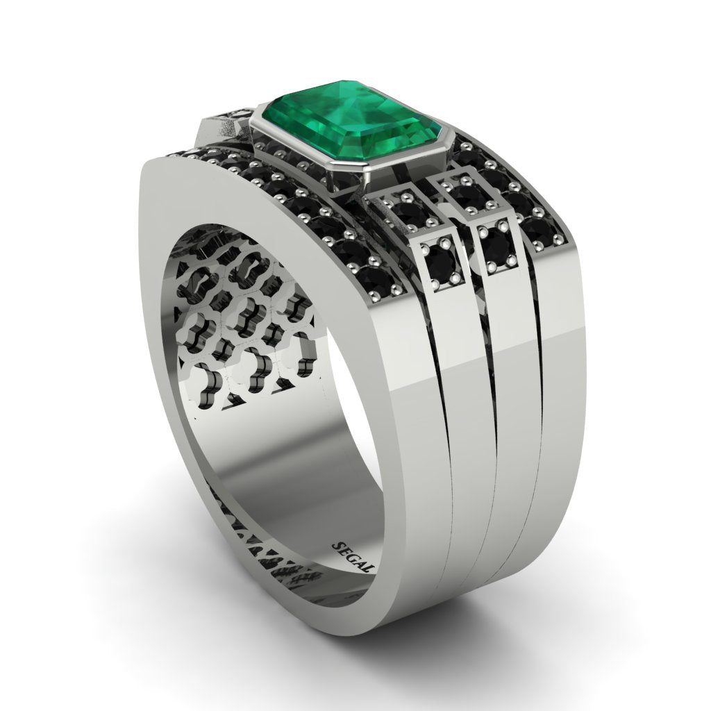 Emerald Majestic Splendor Men's Ring - Shiloh No. 36