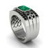 Emerald Majestic Splendor Men's Ring - Shiloh No. 36 image 2