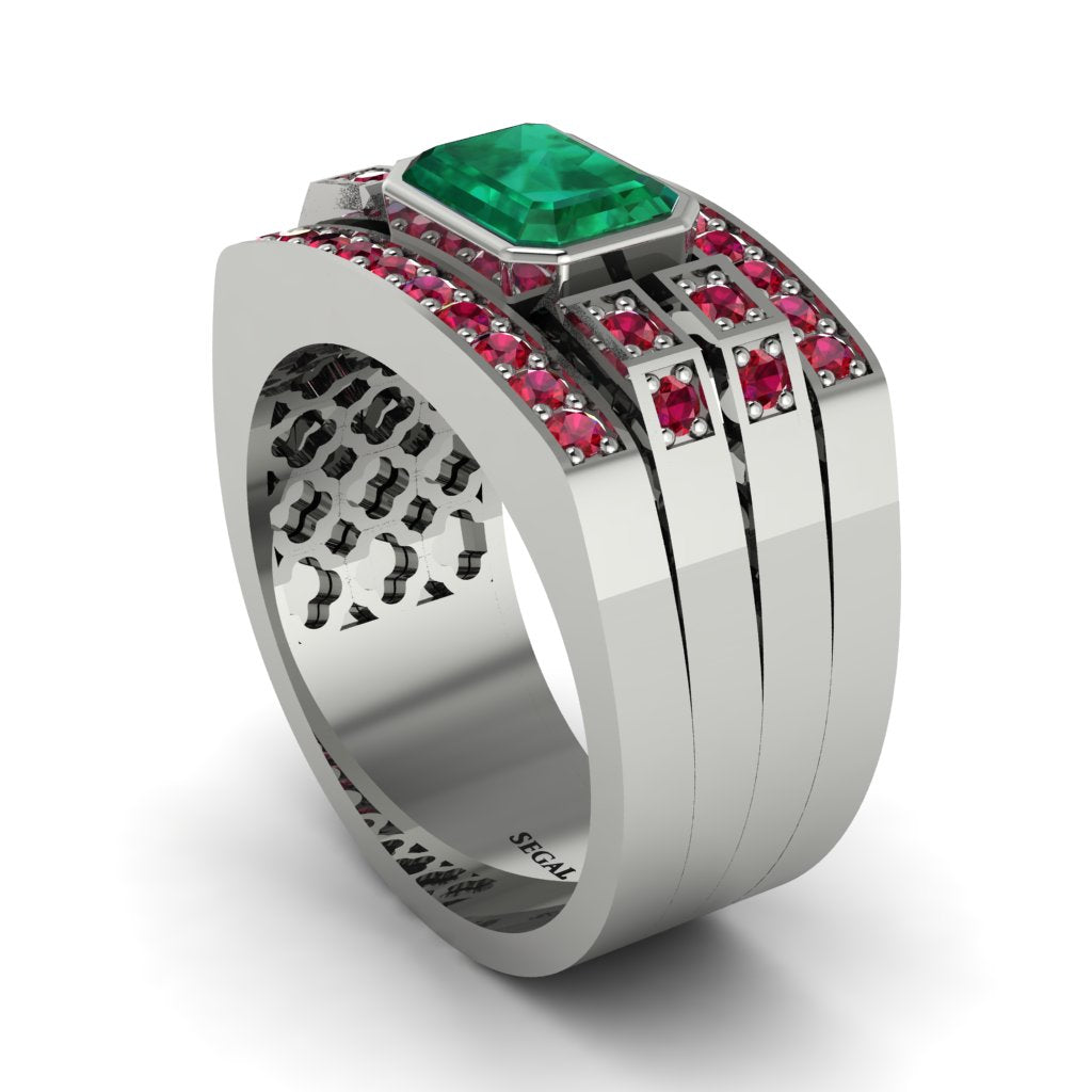 Emerald Majestic Splendor Men's Ring - Shiloh No. 51