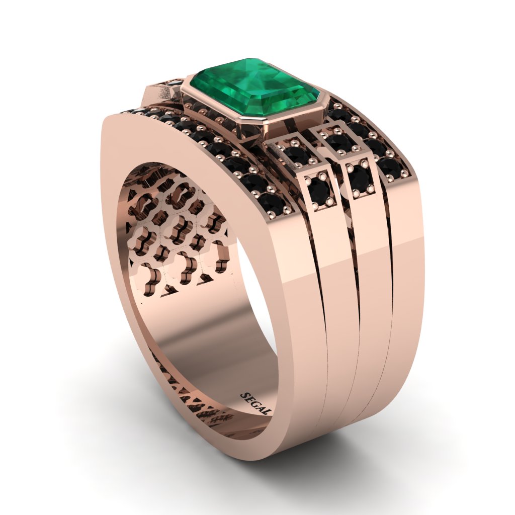 Emerald Majestic Splendor Men's Ring - Shiloh No. 35