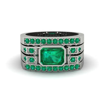 Emerald Majestic Splendor Men's Ring - Shiloh No. 21 image 1
