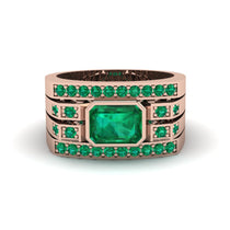Emerald Majestic Splendor Men's Ring - Shiloh No. 20 image 1
