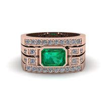 Emerald Majestic Splendor Men's Ring - Shiloh No. 5 image 1