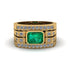 Emerald Majestic Splendor Men's Ring - Shiloh No. 4